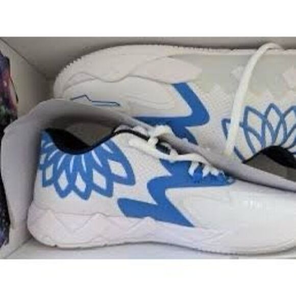 Puma Men\'s Size 15 MB.01 Lo Team Colors Sneaker White Blumazing LaMello Ball main image 13